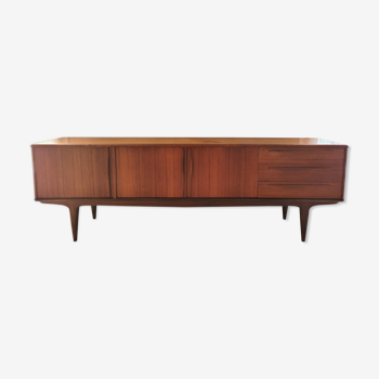 Scandinavian design in dark teak