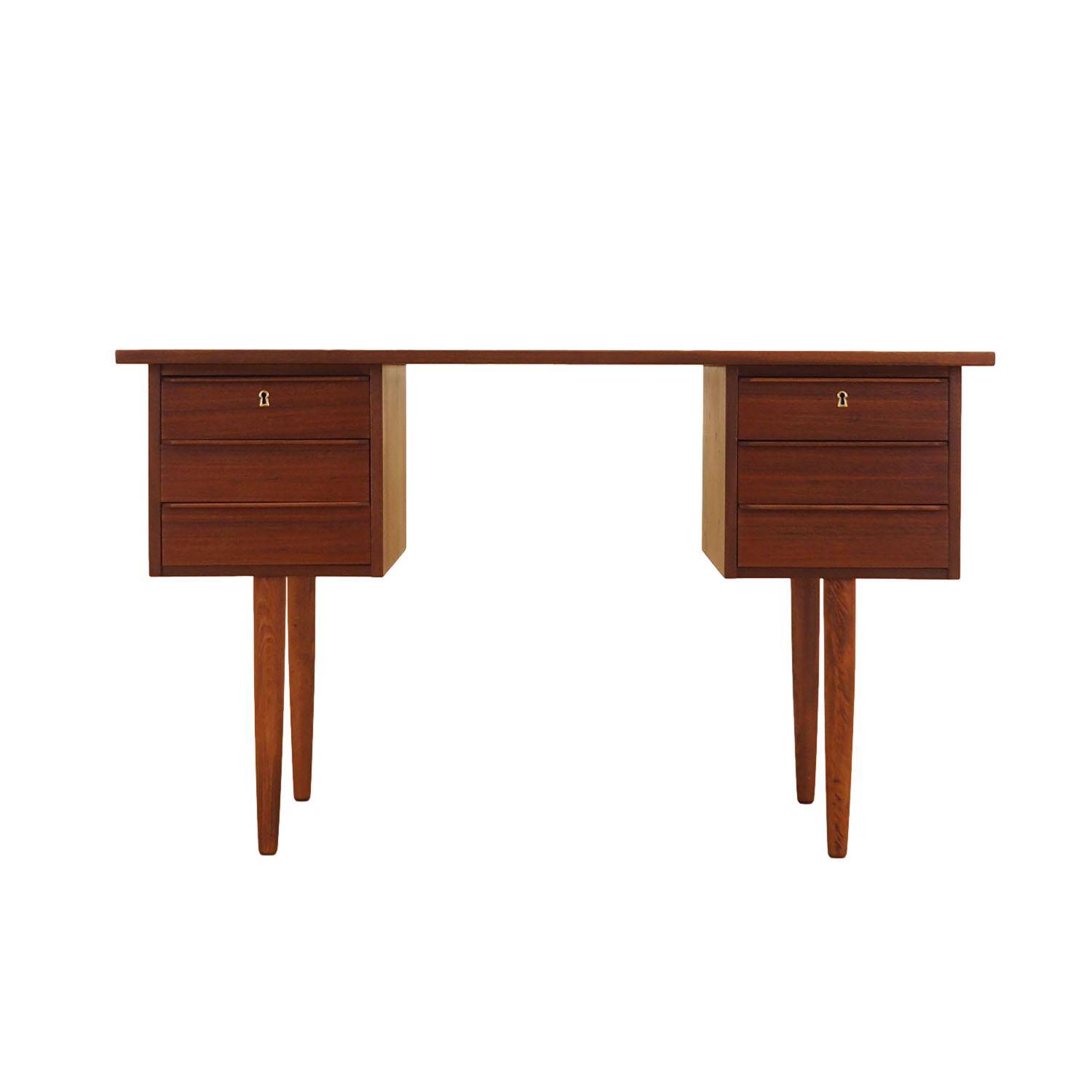 Teak desk, Danish design, 1970s, made in Denmark
