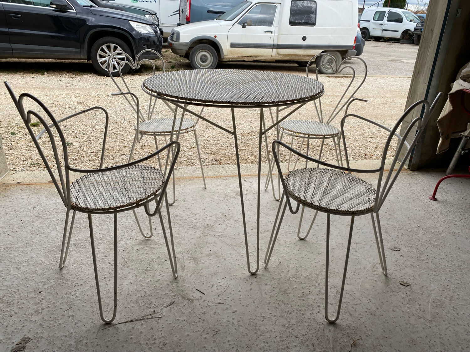 Mathieu Matégot garden furniture - 1954