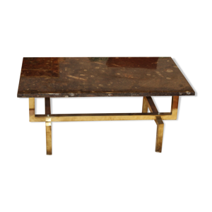 table basse pierre noir