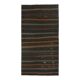 Vintage Turkish Hand-Knotted Wool Cotton Brown Kilim Runner 101x190