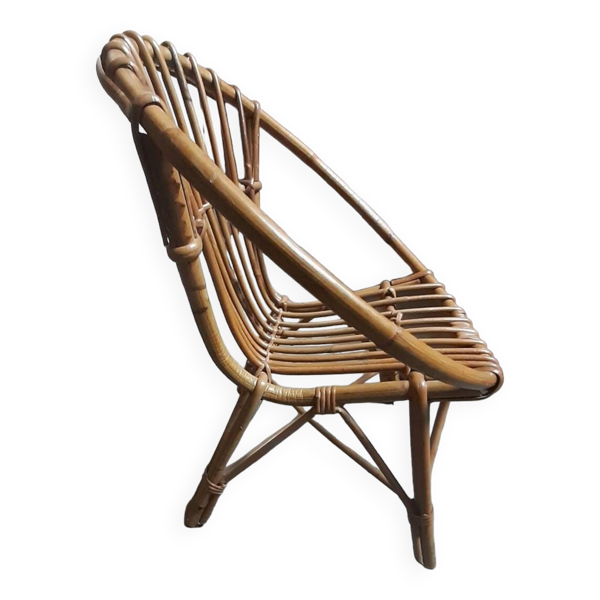Chaise enfant en rotin