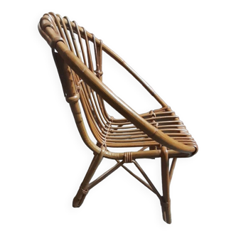 Chaise enfant en rotin