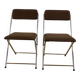 Paire de chaises pliantes eyrel made in france années 1970