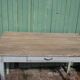 White farm table patinated