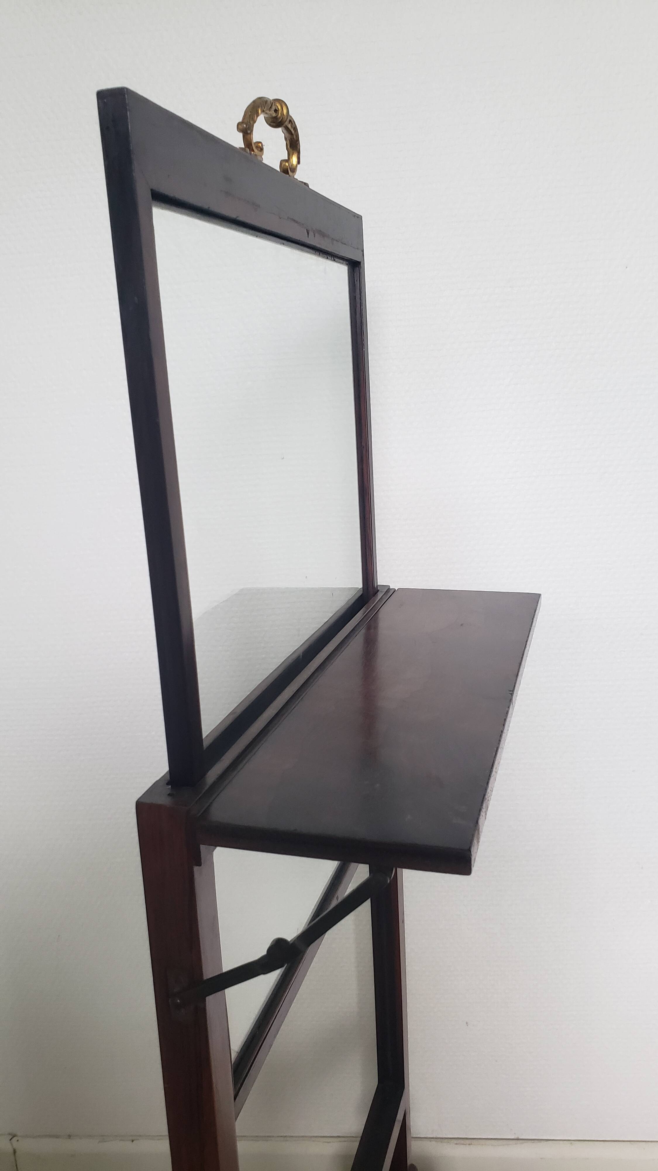 Fireplace or heat screen with leather footrest 13th-14th century