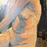 Oil painting of a naked woman