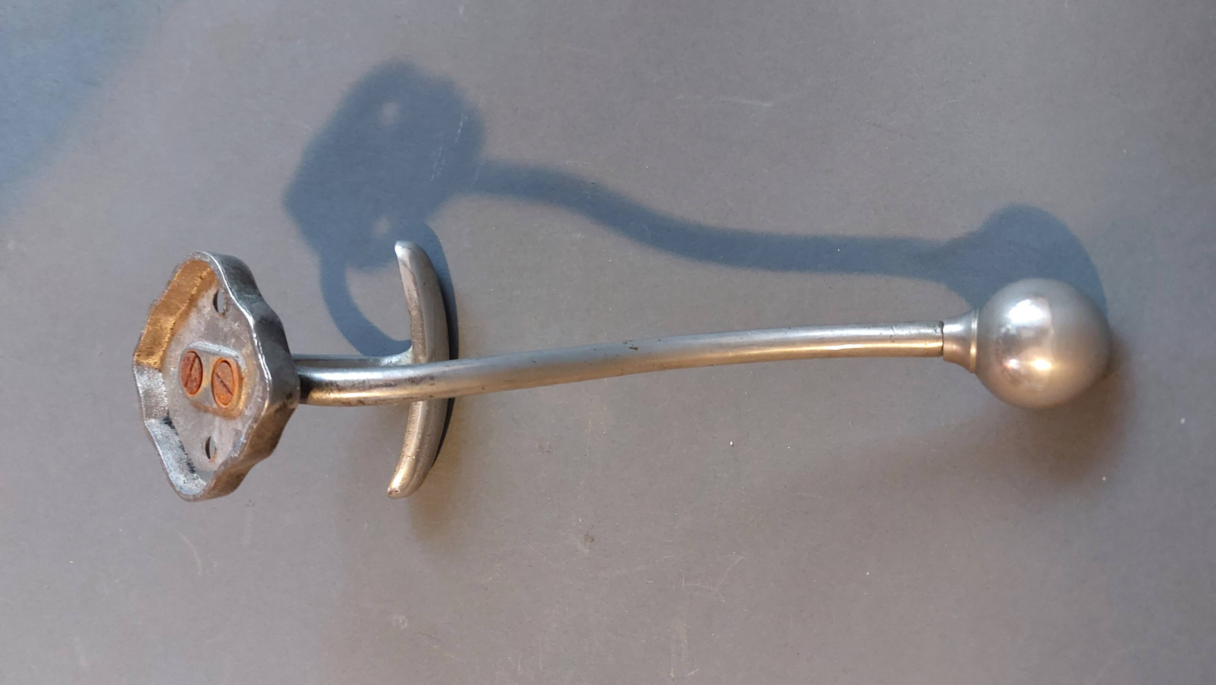 Hat hook in silver-plated brass 1940.