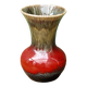Vase Vallauris rouge et kaki