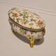 Limoges porcelain bonbonnière signed P & Cie Floral motif