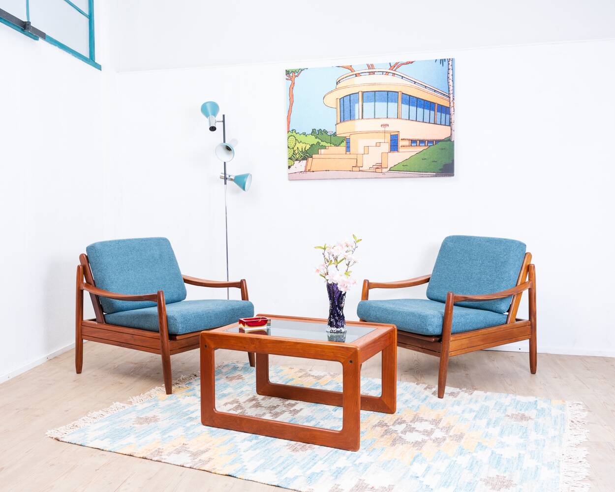 Danish teak coffee table. Manufacturer Komfort Denmark. 1970s.