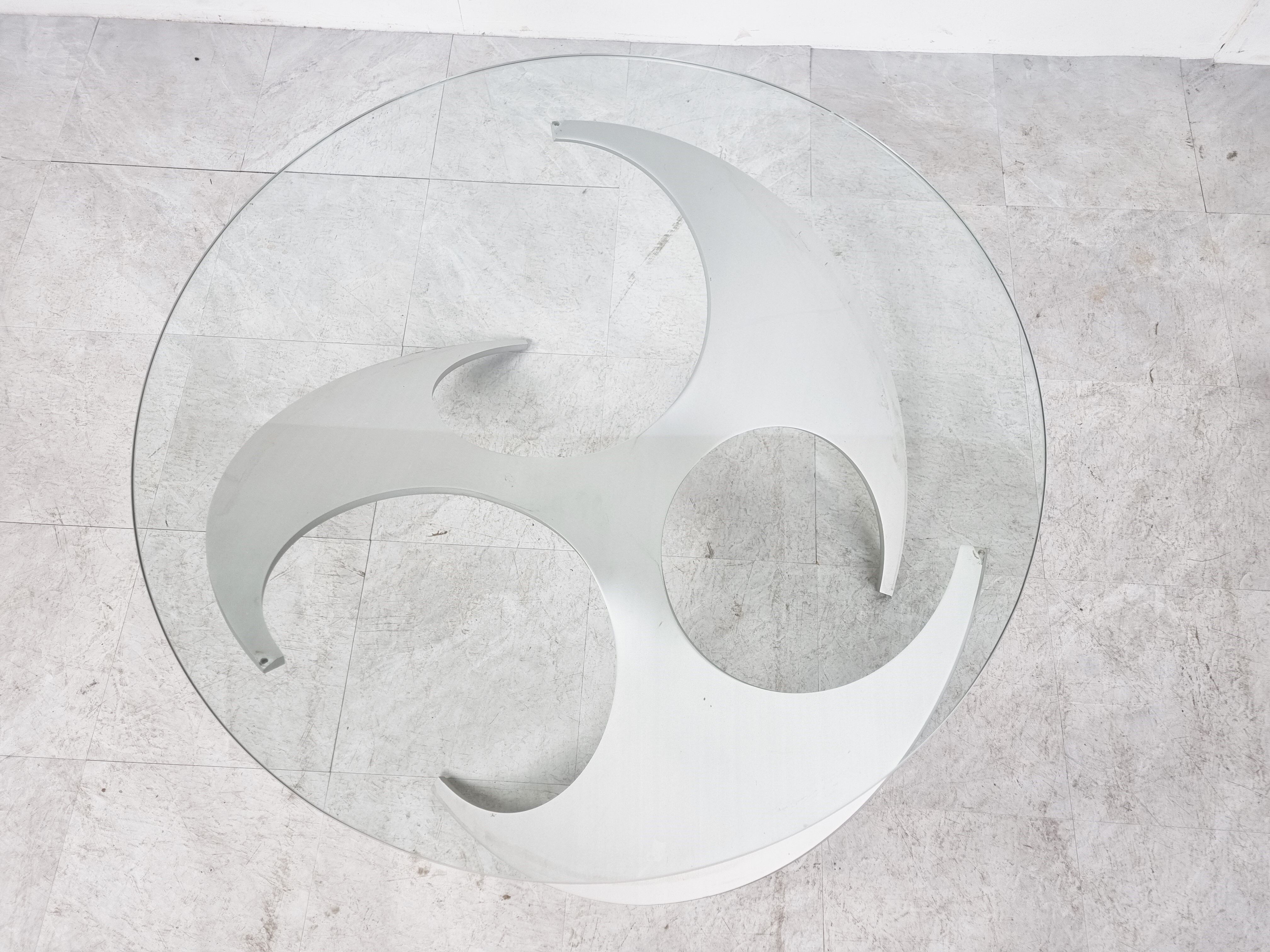 Vintage propellor coffee tables by Knut Hesterberg, 1960s - set of 2