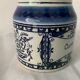 4 old blue and white delfts earthenware spice jars