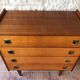 Vintage 60s chest of drawers has 4 drawers edited by Henri Couture