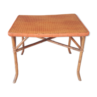 Bamboo and rattan table