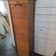 Oak curtain filing cabinet