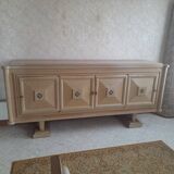 Gaston Poisson art deco oak dining room