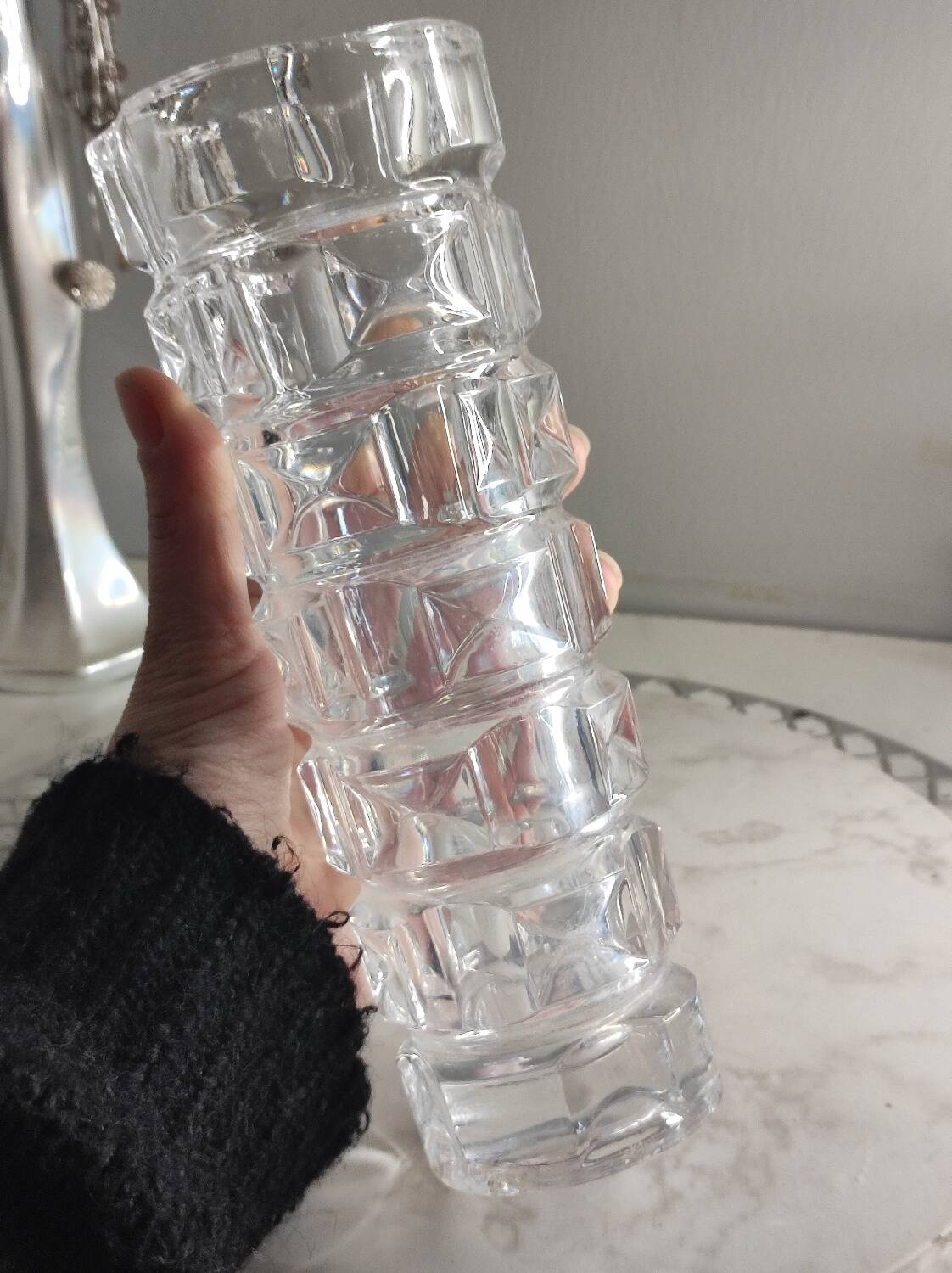 Vintage crystal vase