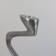 Pair of postmodern aluminium candlesticks by Matthew Hilton