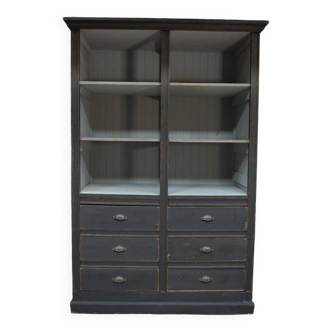 1930 commercial bookcase with drawers