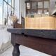 Solid oak table 1900 drapery style XL 280cm with extensions