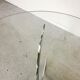 Table vintage verre et chrome 1970