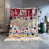 Vintage Berber wool rug, Morocco, 1990