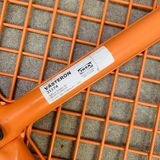 Vintage Ikea Vasteron stool, orange steel wire, 1990s
