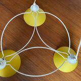 Vintage 3-light pendant light by Le Dauphin circa 1980s