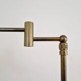 Articulated brass floor/reading lamp, 1970s