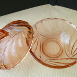 Vintage moulded glass sugar