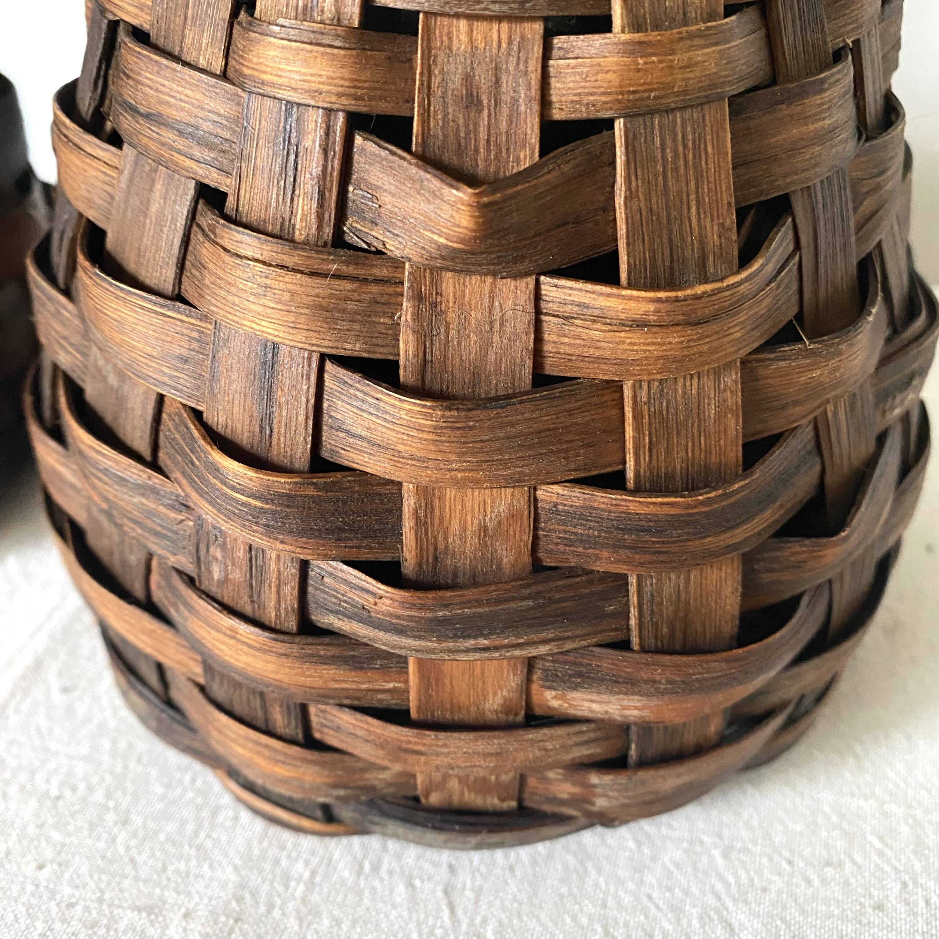 Pitcher and bottle in tinted glass and rattan, Italy, 1960s/1970s