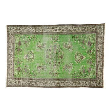 Anatolian handmade vintage rug 275 cm x 186 cm
