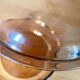 Vintage smoked glass casserole dish Corning France
