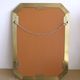 Modernist brass and glass console table & mirror. 1970s