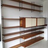 Nisse Strinning for String Design AB Sweden 1960 shelving system