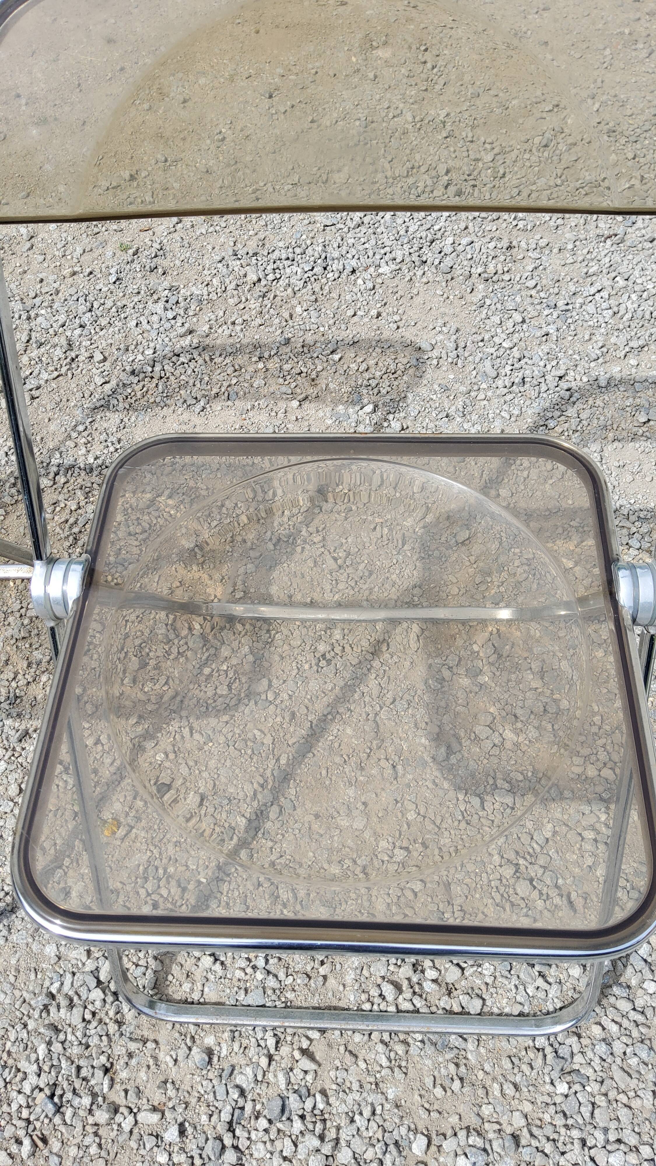 Set of 3 plia chairs by Giancarlo Piretti from the 70s