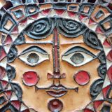 Ceramic sun by Roland Zobel Les Cyclades Anduze