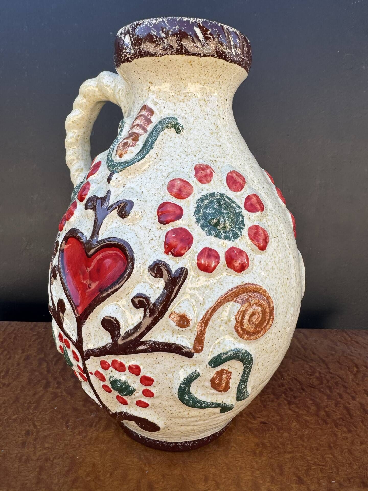 Ceramic jug vase West Germany 1960s