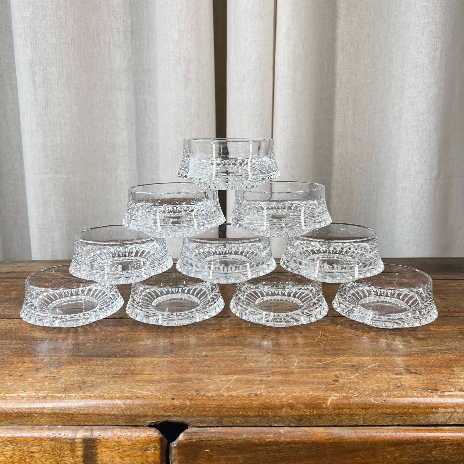 10 Nachtmann “Europa” crystal bowls