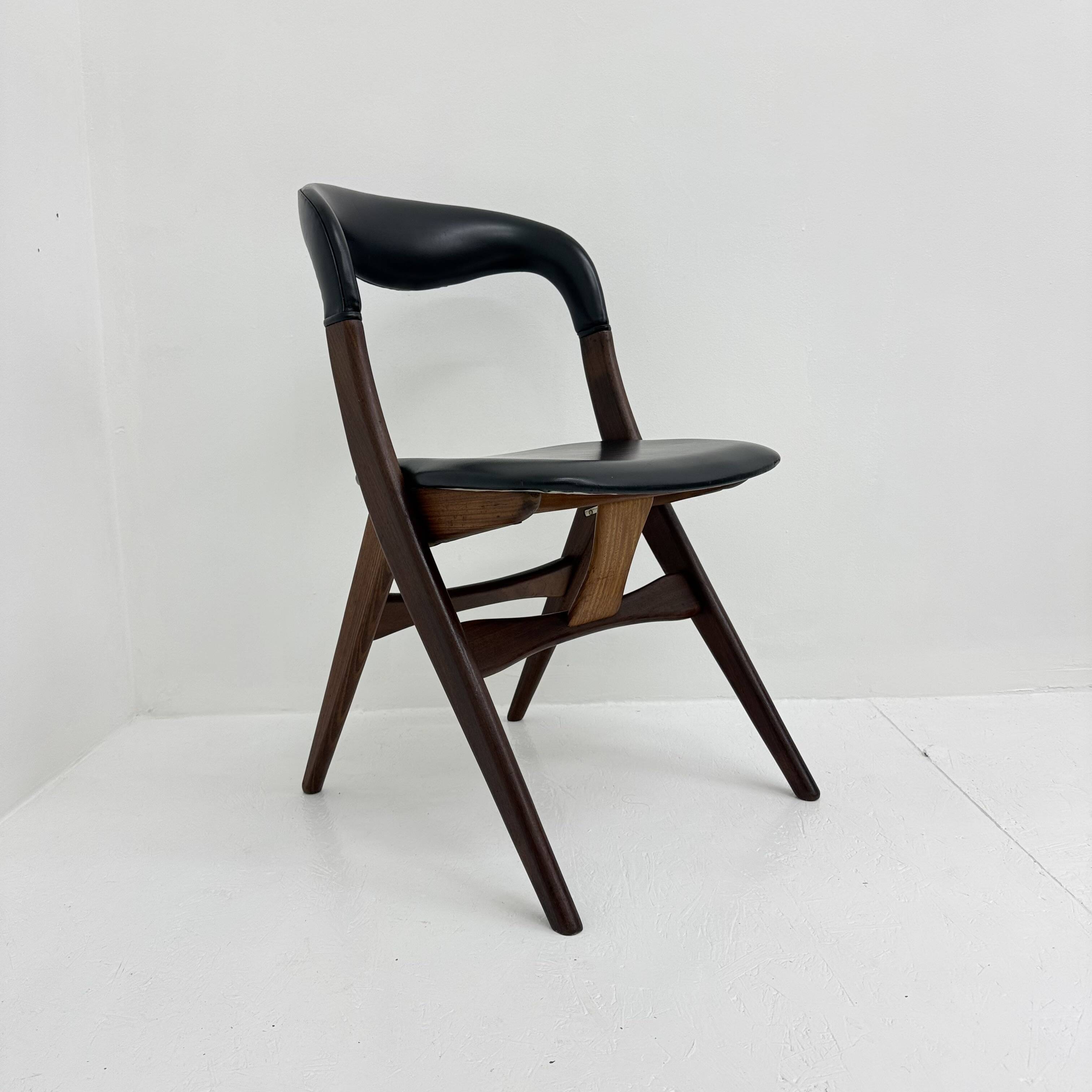 Vintage dining chair by Louis van Teeffelen , 1960's
