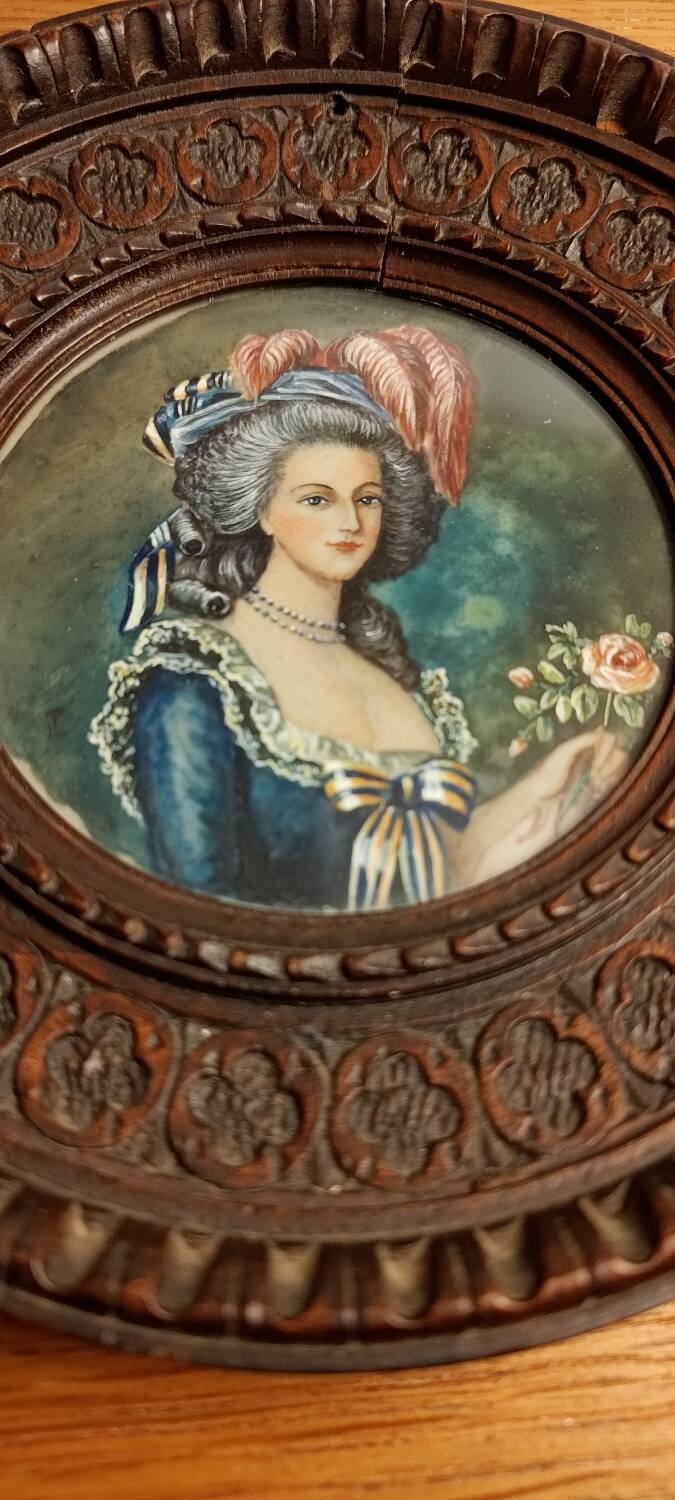 Marie Antoinette miniature painting