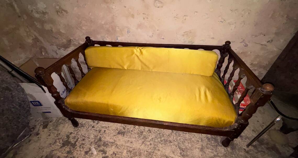 Banquette bretonne en bois massif