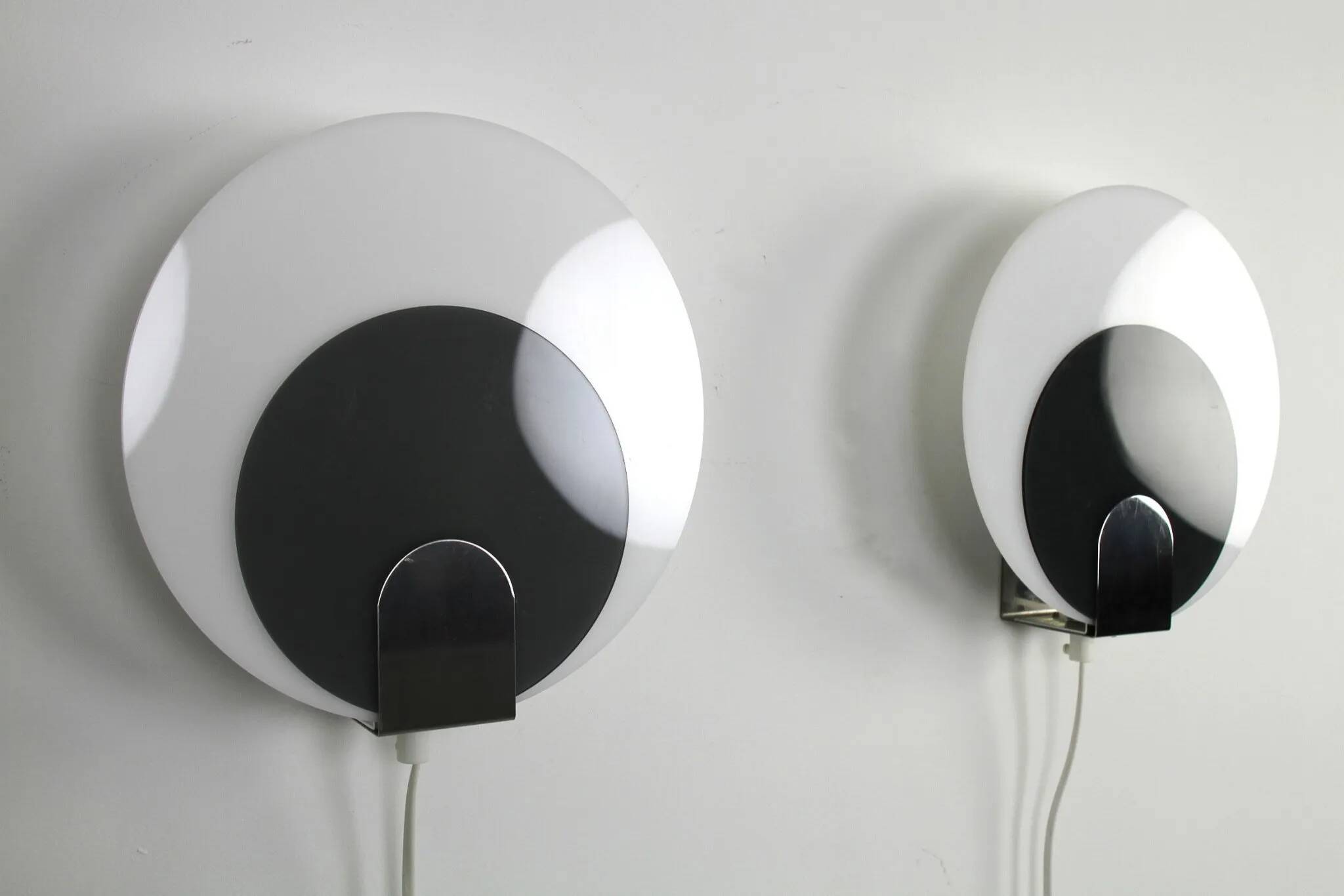 Pair of Typ 421 Wall Sconces — NAFA (Nybro Armaturfabrik), Sweden, 1970s