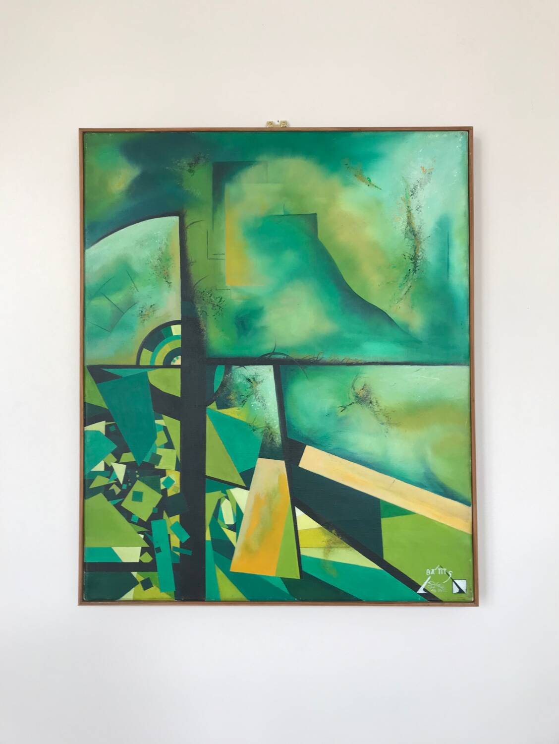 Didier battistella (1963).the senses of the wind.oil on canvas