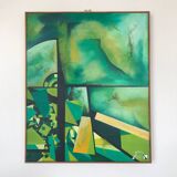 Didier battistella (1963).the senses of the wind.oil on canvas