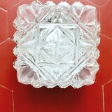 Ceiling lamp in molded glass