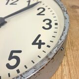 Industrial factory wall clock from Chronotechna, 1950s