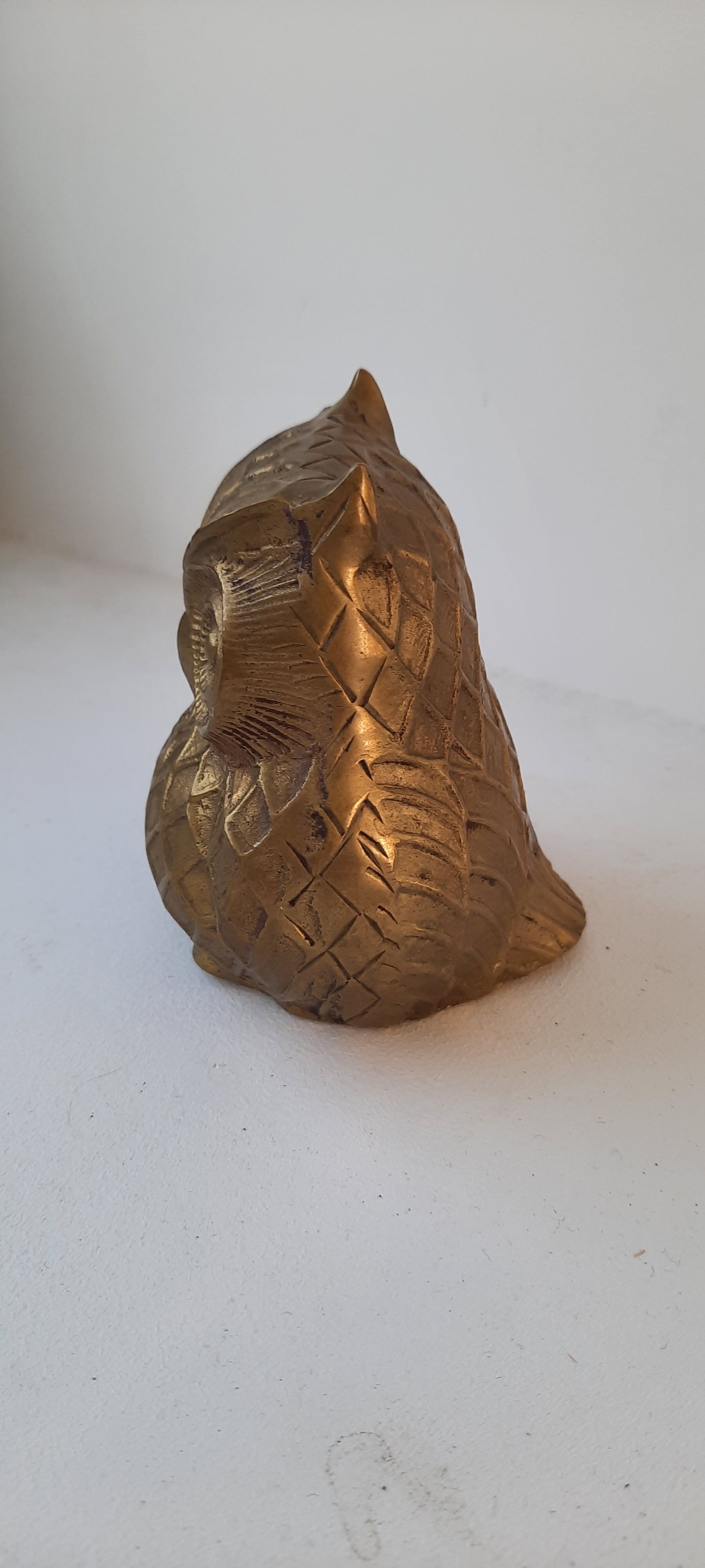 Golden metal owl