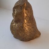 Golden metal owl